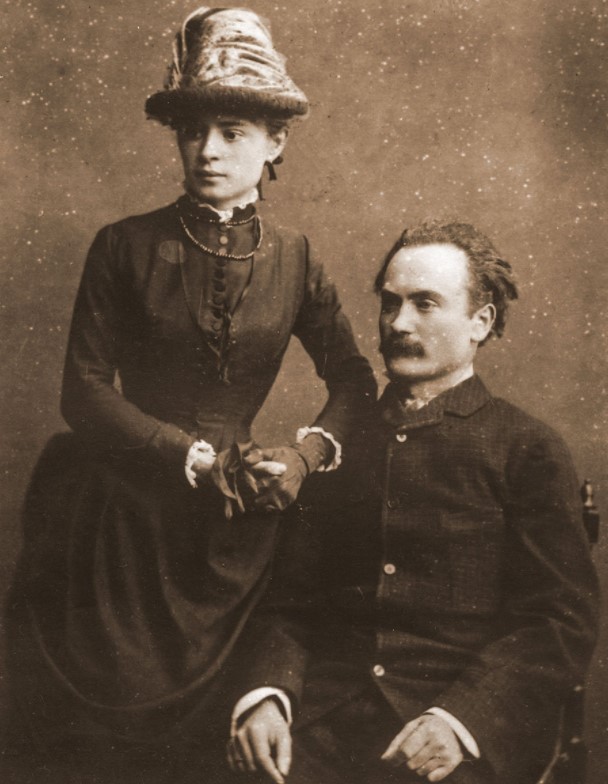 Іван Франко з дружиною Ольгою Хоружинською, 1886 рік

