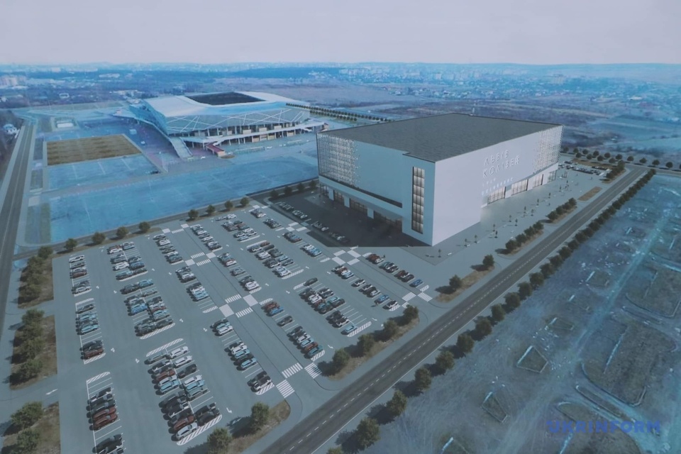 Візуалізація нового спортивного комплексу біля Arena Lviv


