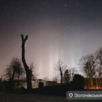 Світлові стовпи над Львівщиною: рідкісне атмосферне явище